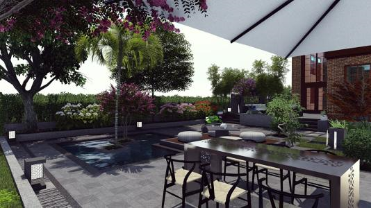 花園設(shè)計的施工步驟及實景圖片